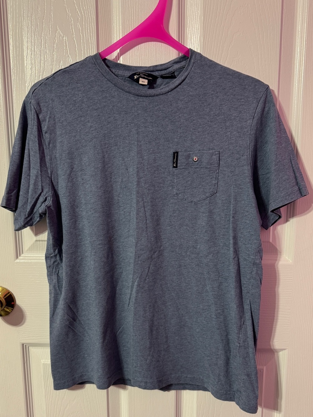Ben Sherman Slate Blue Short Sleeve Pocket Tee